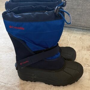 Columbia Blue and Black Snow Boots
